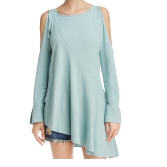 Free People Dresses & Skirts - FREE PEOPLE Open Shoulder Rayon Flare Shift Dress
